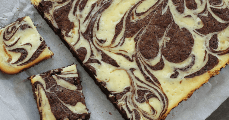 Chocolate Brownie with Cheesecake Swirl